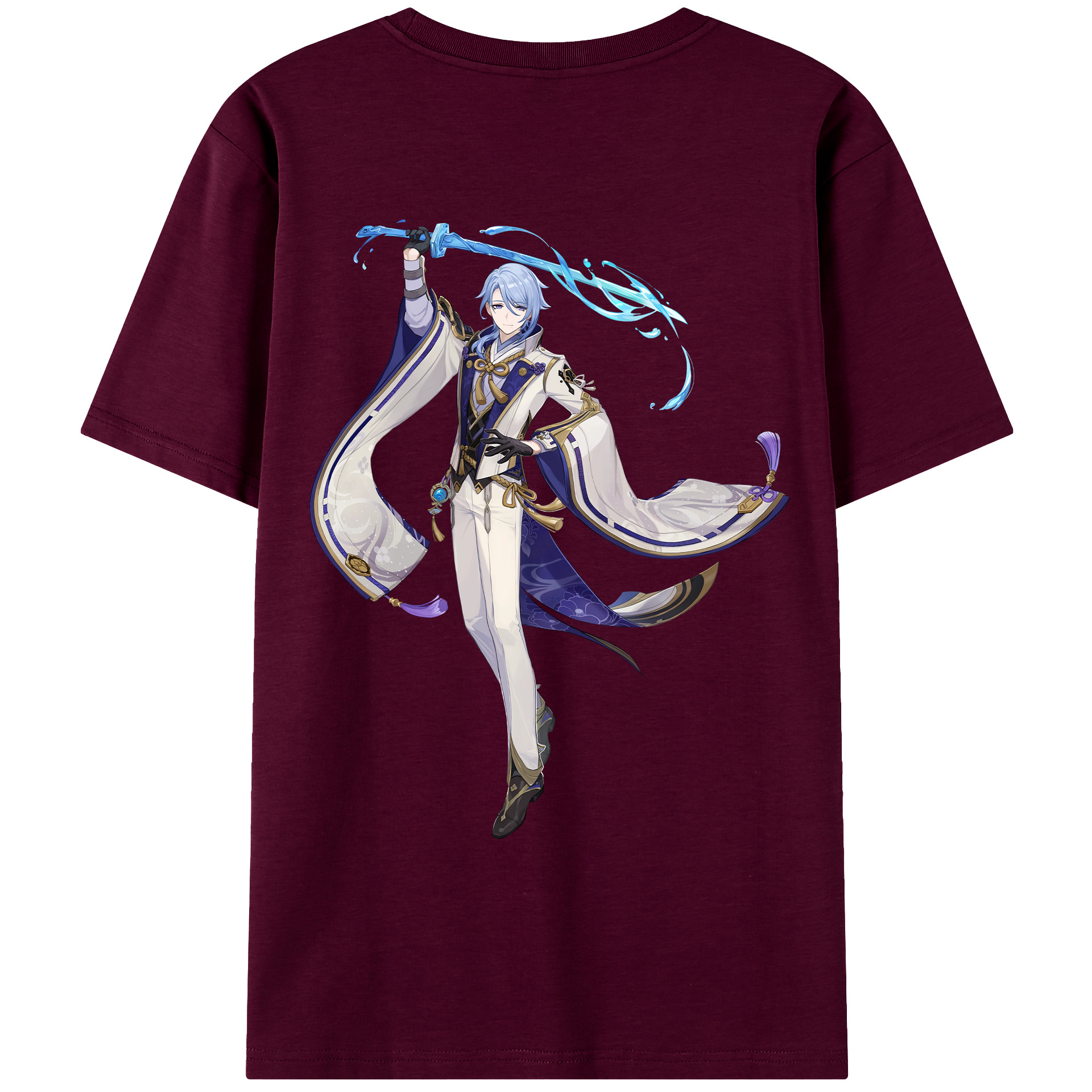 げんし神 神里綾人 かみさとあやと genshin Kamisato Ayato レディース半袖Tシャツ(バックプリント)